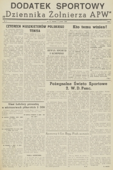 Dodatek Sportowy „Dziennika Żołnierza APW”. R.1, 1946, nr 4