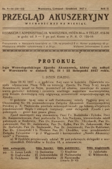 Przegląd Akuszeryjny. R.2, 1927, nr 9-10 (14-15)