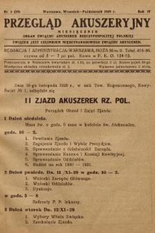 Przegląd Akuszeryjny : miesięcznik : organ Związku Akuszerek Rzeczypospolitej Polskiej. R.4, 1929, nr 5 (29)