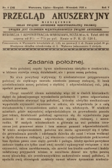 Przegląd Akuszeryjny : miesięcznik : organ Związku Akuszerek Rzeczypospolitej Polskiej. R.5, 1930, nr 4 (34)
