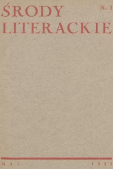 Środy Literackie. 1935, nr 1