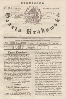 Codzienna Gazeta Krakowska. 1833, nr 161