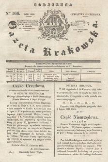 Codzienna Gazeta Krakowska. 1833, nr 166