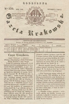 Codzienna Gazeta Krakowska. 1833, nr 170