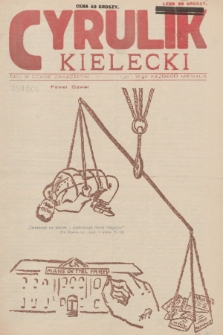 Cyrulik Kielecki. 1929, nr 1
