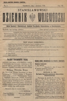 Stanisławowski Dziennik Wojewódzki. 1928, nr 2