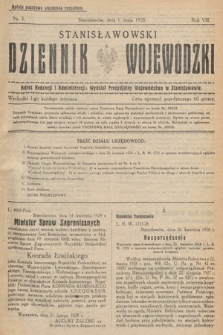 Stanisławowski Dziennik Wojewódzki. 1928, nr 3