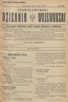 Stanisławowski Dziennik Wojewódzki. 1928, nr 4