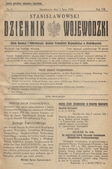 Stanisławowski Dziennik Wojewódzki. 1928, nr 5