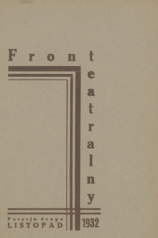 Front Teatralny. 1932, Pozycja druga
