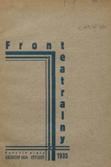 Front Teatralny. 1934/1935, Pozycja piąta
