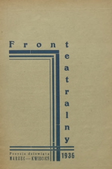 Front Teatralny. 1936, Pozycja dziewiąta