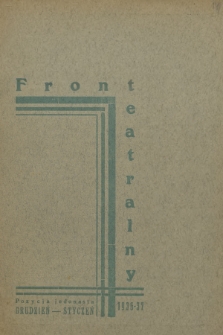 Front Teatralny. 1936/1937, Pozycja jedenasta