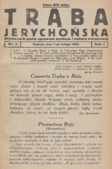 Trąba Jerychońska : miesięcznik pośw. sprawom wychow. i kultury narodowej. R. 1, 1922, nr 5