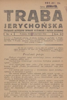 Trąba Jerychońska : miesięcznik poświęcony sprawom wychowania i kultury narodowej. R. 2, 1924, nr 4