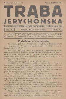 Trąba Jerychońska : miesięcznik poświęcony sprawom wychowania i kultury narodowej. R. 2, 1924, nr 5