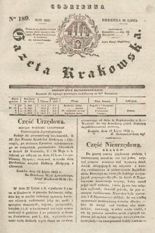 Codzienna Gazeta Krakowska. 1833, nr 189