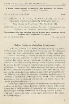 Polska Stomatologja. R.13, 1935, nr 4-5