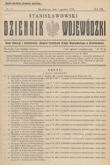 Stanisławowski Dziennik Wojewódzki. 1928, nr 11