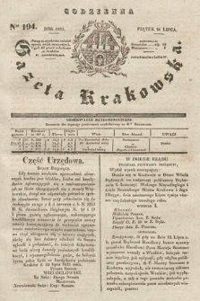 Codzienna Gazeta Krakowska. 1833, nr 194