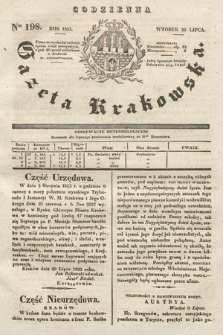 Codzienna Gazeta Krakowska. 1833, nr 198