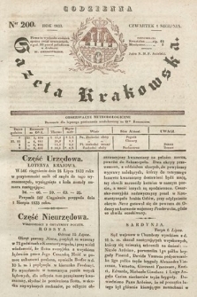 Codzienna Gazeta Krakowska. 1833, nr 200