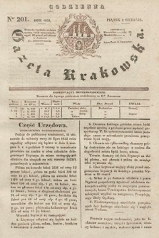 Codzienna Gazeta Krakowska. 1833, nr 201