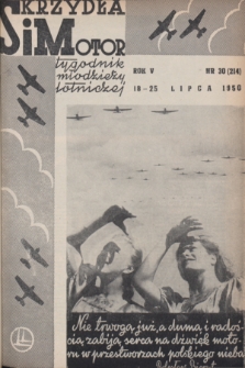Skrzydła i Motor : tygodnik młodzieży lotniczej. R. 5, 1950, nr 30