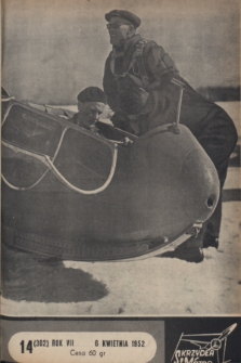 Skrzydła i Motor : [tygodnik ilustrowany Ligi Lotniczej]. R. 7, 1952, nr 14
