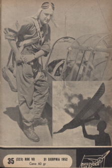 Skrzydła i Motor : [tygodnik ilustrowany Ligi Lotniczej]. R. 7, 1952, nr 35