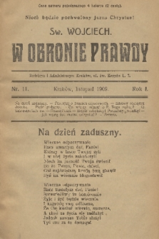 W Obronie Prawdy. R. 3, 1909, nr 11