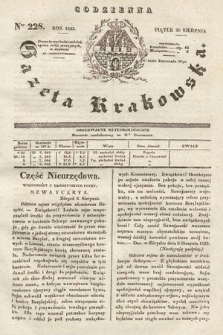Codzienna Gazeta Krakowska. 1833, nr 228