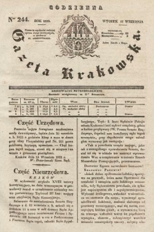 Codzienna Gazeta Krakowska. 1833, nr 244