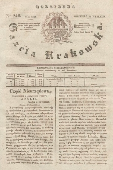 Codzienna Gazeta Krakowska. 1833, nr 249