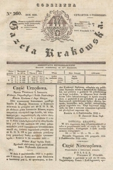 Codzienna Gazeta Krakowska. 1833, nr 260