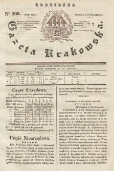 Codzienna Gazeta Krakowska. 1833, nr 266