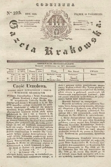 Codzienna Gazeta Krakowska. 1833, nr 275