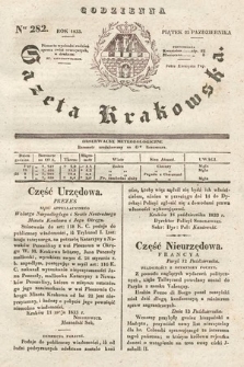 Codzienna Gazeta Krakowska. 1833, nr 282