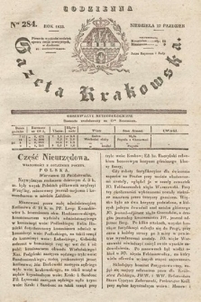 Codzienna Gazeta Krakowska. 1833, nr 284