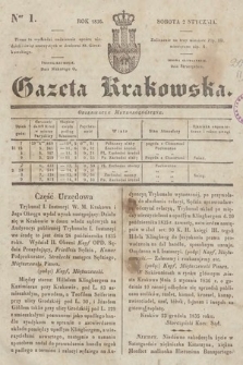 Gazeta Krakowska. 1836, nr 1