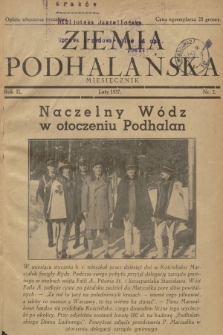 Ziemia Podhalańska. R.2, 1937, nr 2