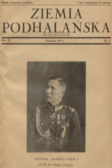 Ziemia Podhalańska. R.2, 1937, nr 4