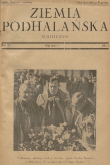 Ziemia Podhalańska. R.2, 1937, nr 5