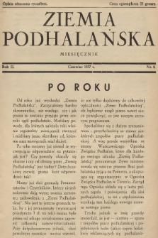 Ziemia Podhalańska. R.2, 1937, nr 6