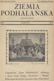 Ziemia Podhalańska. R.2, 1937, nr 12