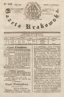 Gazeta Krakowska. 1833, nr 293