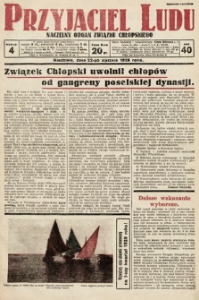 Przyjaciel Ludu : naczelny organ Związku Chłopskiego. 1928, nr 4