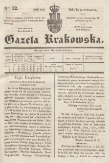 Gazeta Krakowska. 1836, nr 12