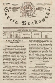 Gazeta Krakowska. 1833, nr 297