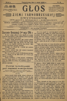 Głos Ziemi Tarnobrzeskiej : dwutygodnik oświatowy, społeczny i gospodarczy. R. 1, 1923, nr 3